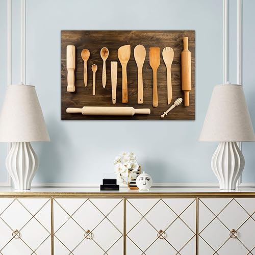 Vista 86 de Arte de decoración de pared para comedor, cocina, cocina, comedor, especias, verduras, cocina, comedor, decoración de pared, pintura artística