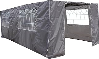 All Seasons Gazebos 3x6 Lightweight Side Panel Set Metallic Grey