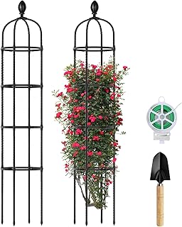 Garden Obelisk Trellis - 6ft Tall, Rustproof