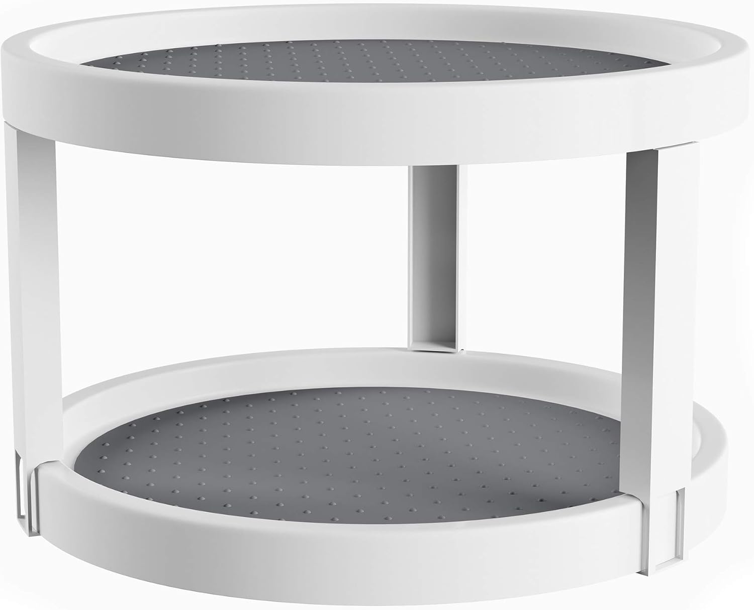 Lazy Susan Diameter Plastic Round Two Tier Turntable