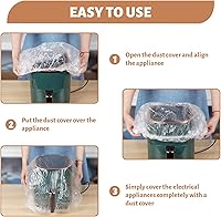 Vista 6 de 40 PCS Kitchen Disposable Dust Cover, Appliance Dust Covers, Thickened Elastic Dust Cover for Air Fryer, Blender, Coffee Maker, Slow Cooker, Toaster