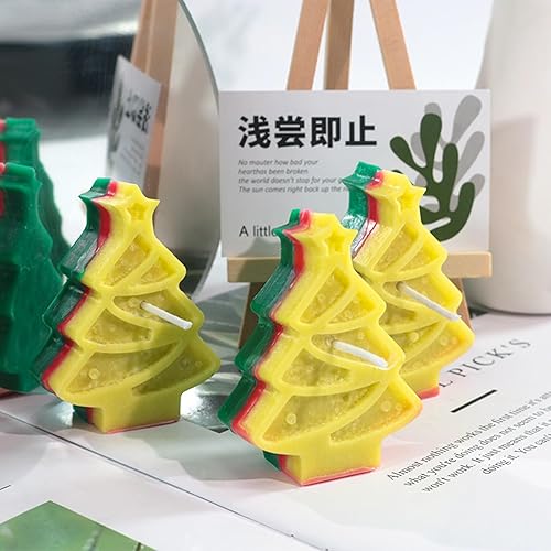 Miniatura 5 de Molde de silicona para árbol de Navidad, moldes de resina epoxi de cristal, moldes de velas perfumadas, aromaterapia, decoración de ornamento B#