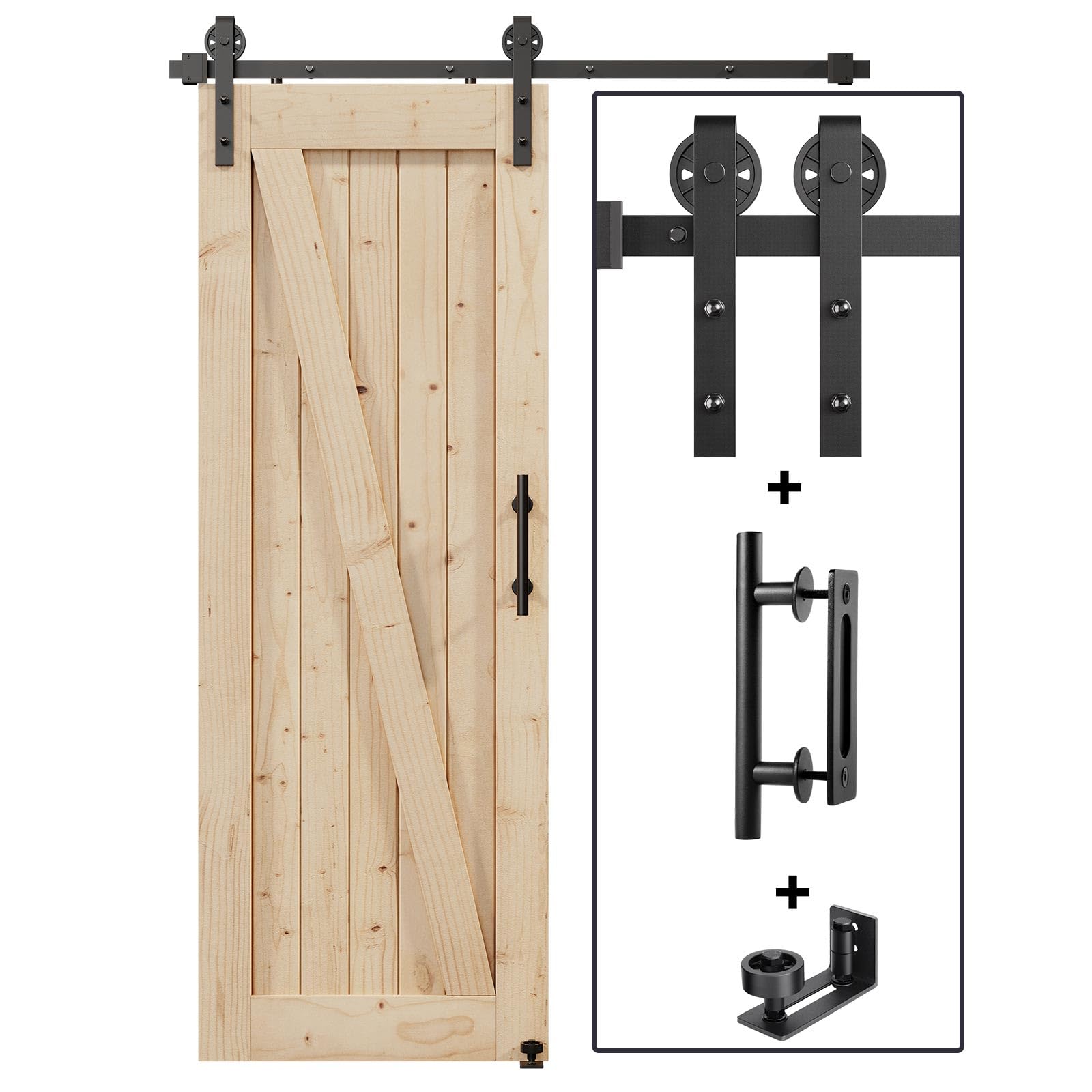 Photo 1 of EaseLife 4FT Sliding Barn Door Hardware Kit