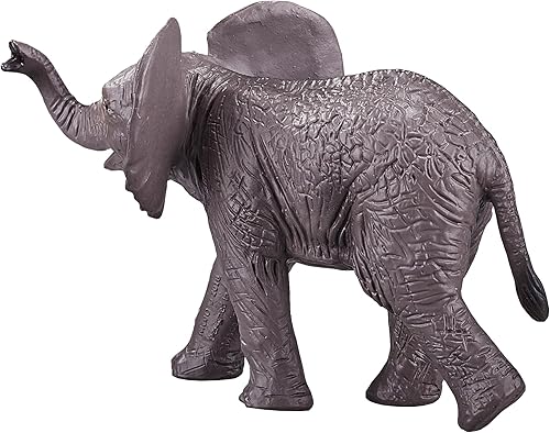 Miniatura 3 de MOJO Figura de juguete pintada a mano de elefante africano realista de fauna silvestre internacional
