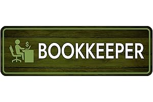 Standard Plus Bookkeeper Door or Wall Sign