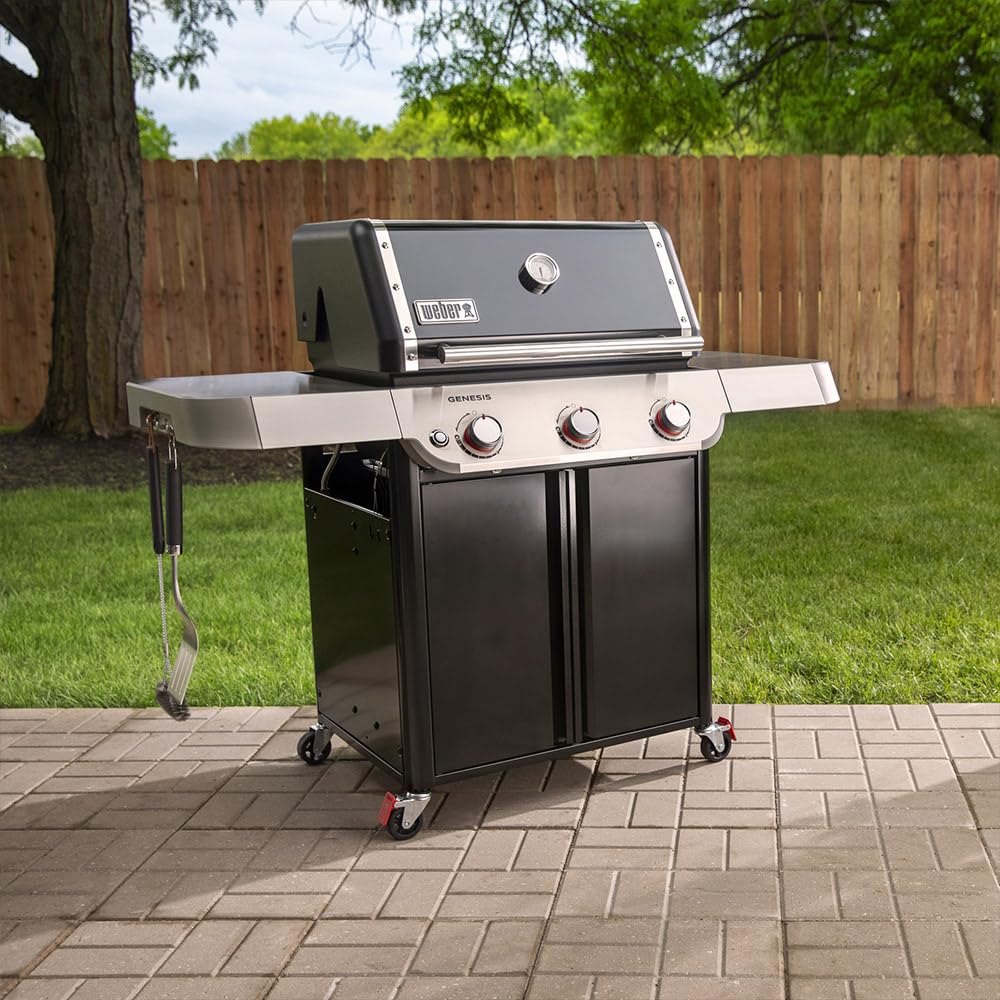 Weber Barbecue gaz Genesis E-315, 3 brûleurs PUREBLU, 11400 W