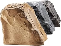 OSD Audio RS850 8" Outdoor Rock Speaker: 200W Weatherproof High-Fidelity Sound, Sandstone Brown Single Unit