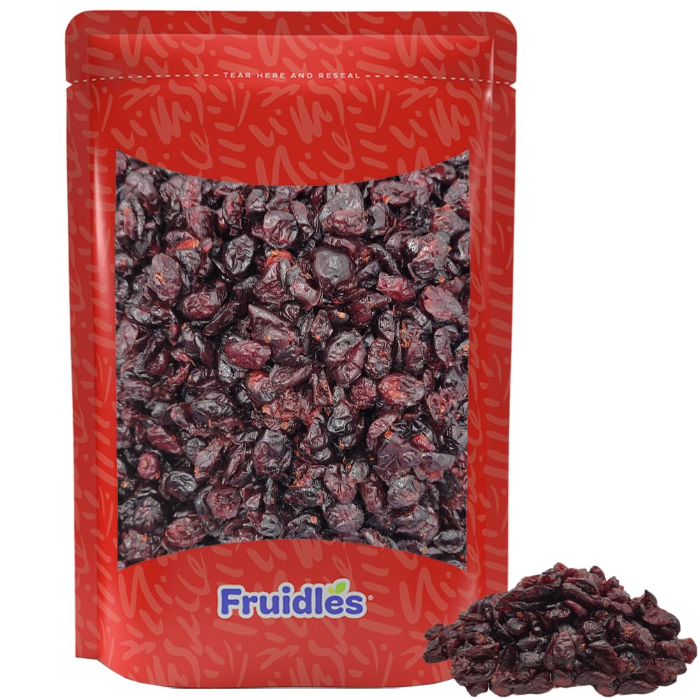 Fruidles Dried Craisins, NON-GMO Chewy And Firm Dehydrated Craisins (1 Pound)