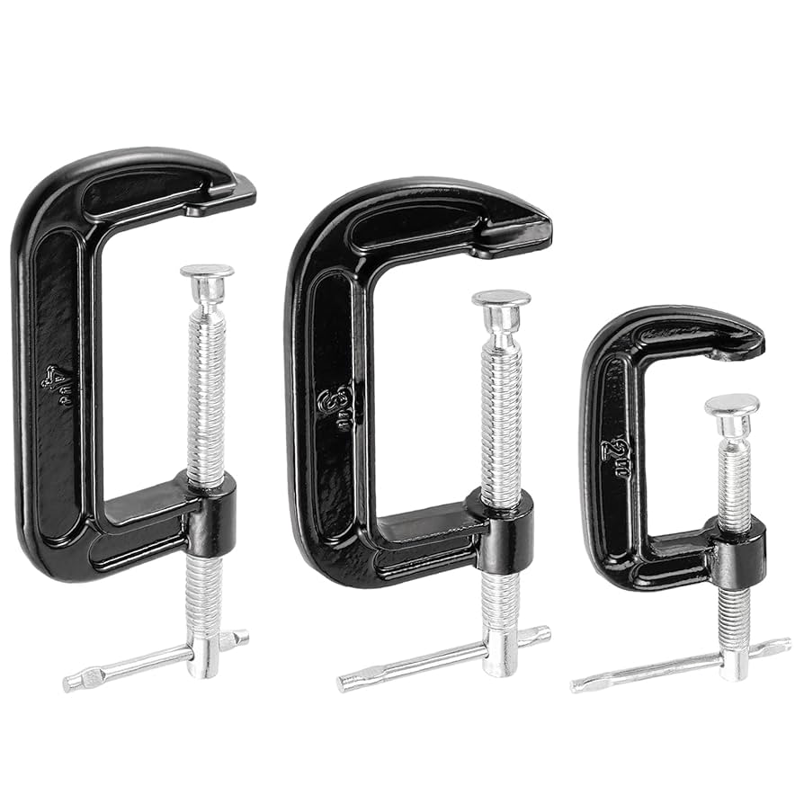 CLAMP 京こま 3個セット MUKCHAP 6 PCS 3 Size C-clamp Set, 2