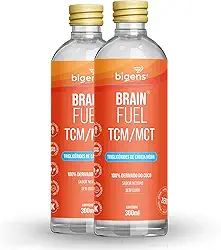 Brain Fuel TCM/MCT, óleo de coco, Bigens, 300ml (Kit 2)