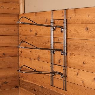 EASY-UP Pro 3-Tier Drop Down Saddle Rack | 3-Tier Design | Collapsible & Removable Racks | Adjustable Hangers | 7-Year Warranty | Rust Resistant