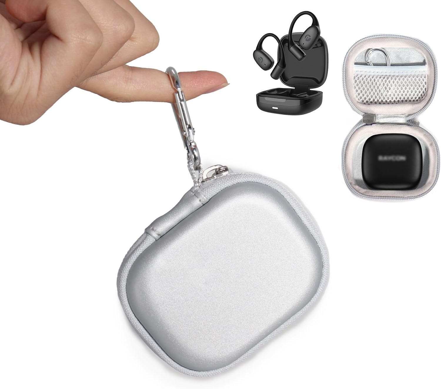 Alltravel Earbuds Case for Raycon Essential Open Ear Earbuds (Black) image 5