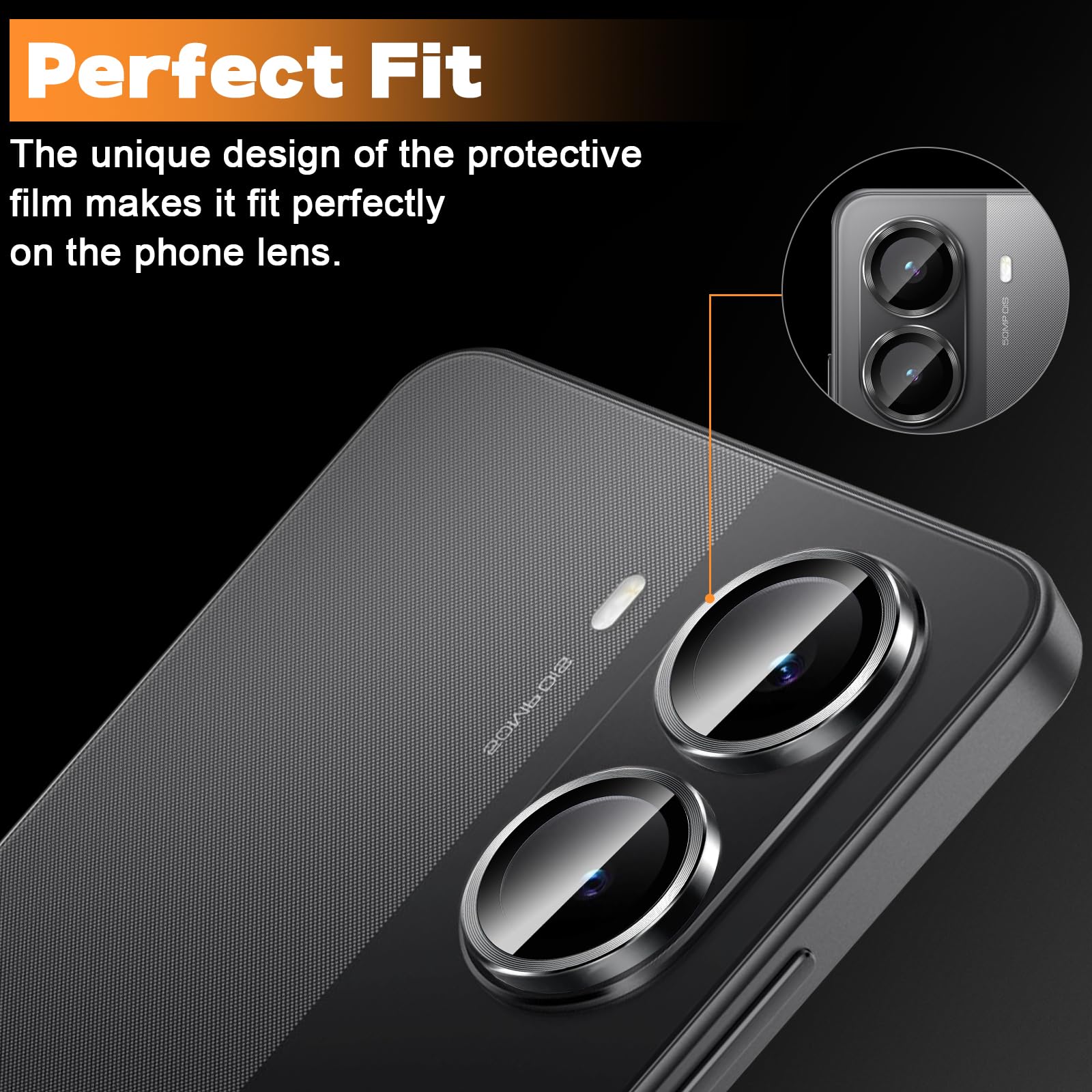 MOOISVS Paquete De 2+2 Protectores De Pantalla De Vidrio Templado Para Xiaomi Poco