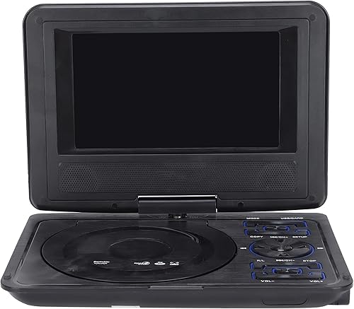 Miniatura 3 de DVD móvil con pantalla panorámica LCD HD giratoria de 270° USB/SD/Sync Soporte para tarjetas de TV y múltiples formatos de disco Pantalla ancha HD