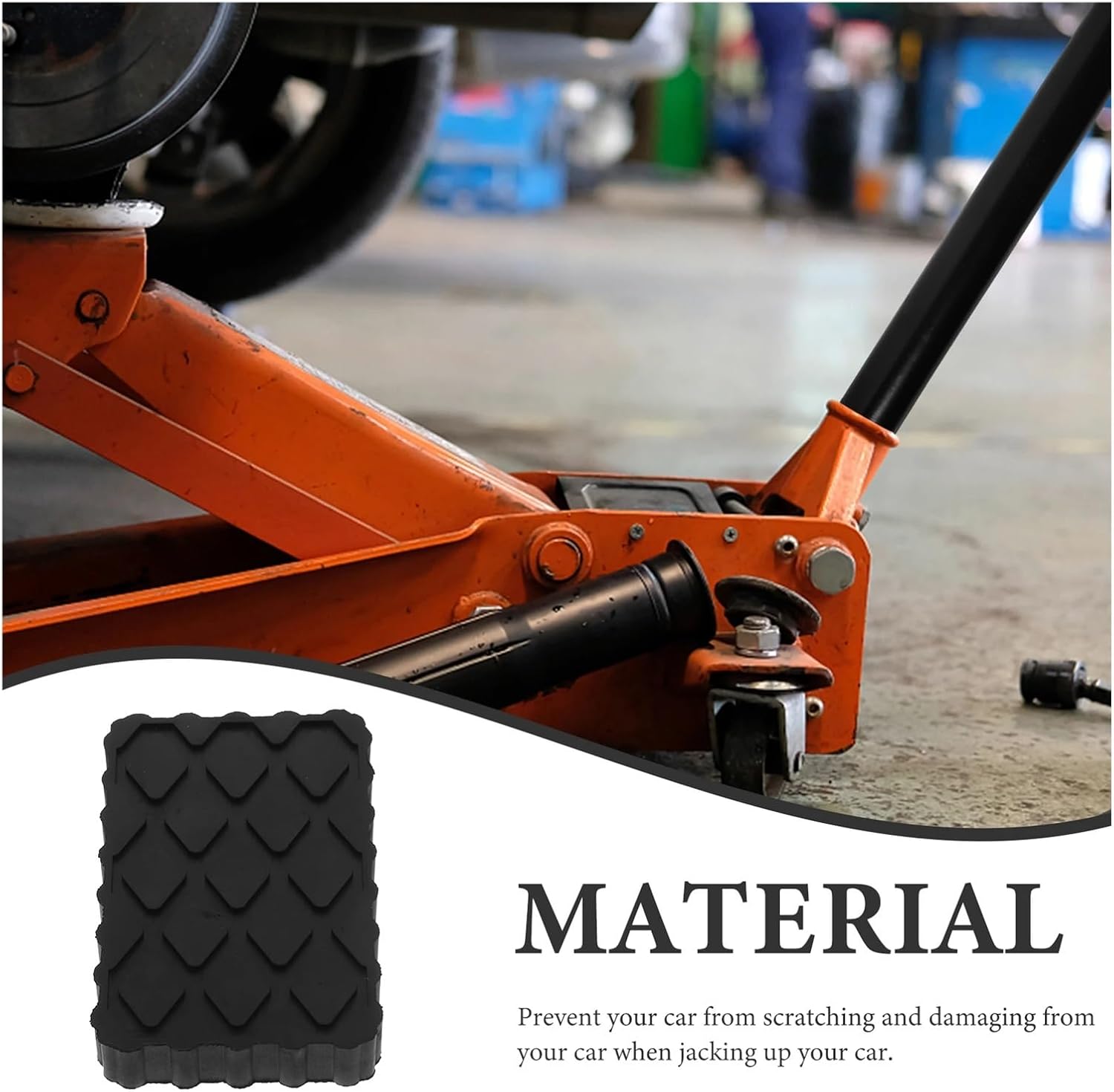 2pcs Car Jack Rubber Pad Camper Rv Leveling Blocks Trailer Floor Automotive Pinch Weld Lift Tools