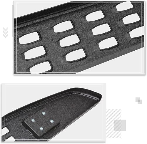 Miniatura 10 de PM PERFORMOTOR Par de barras de estribo de acero inoxidable de 6 pulgadas de ancho compatible con Ford F-150 (SuperCrew) Crew Cab 2004-2014,