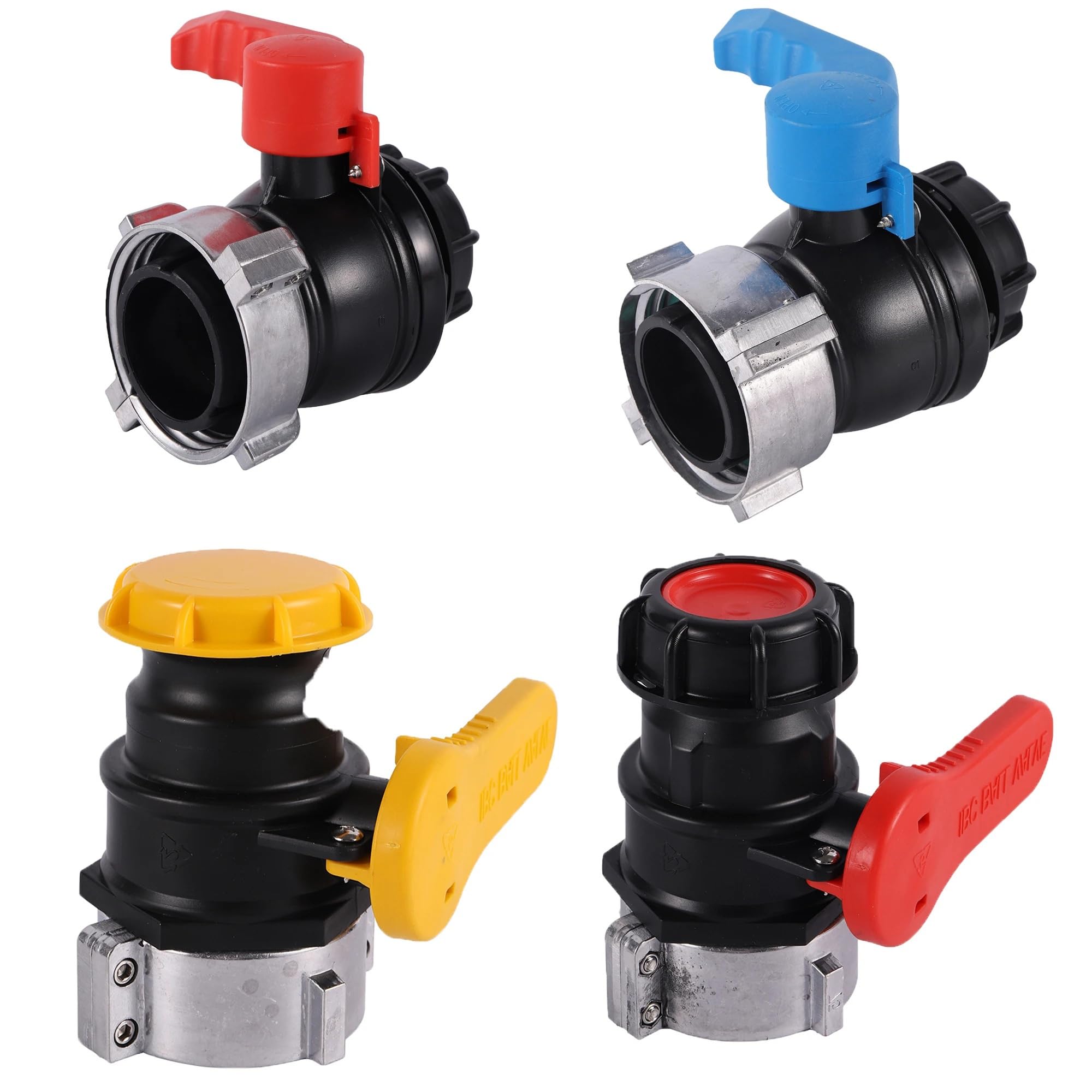 Adapter do pojemnika IBC 75 mm, wytrzymały, S75X60, zawór kulowy z gwintem grubym, adapter zbiornika(4233)