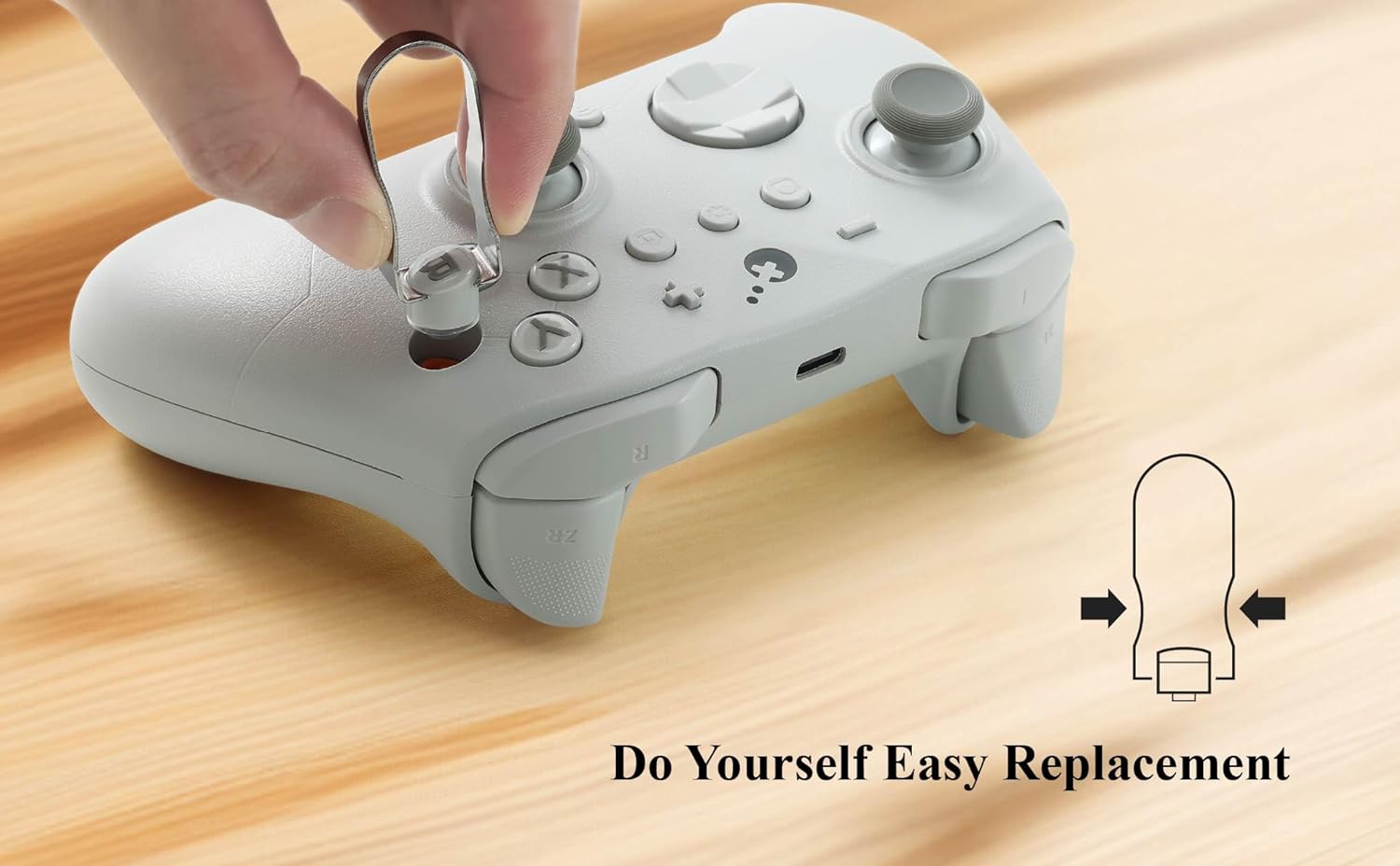 GuliKit Switch-Style Layout ABXY Replacement Buttons, Swappable Controller Keycaps Compatible with ES, ES Pro, KK3/KK3 Pro/KK3 Max, TT Max/TT Pro Controllers, Puller Tool Included (NS62-BLACK) - Image 4