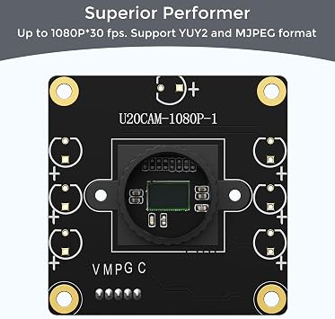 1080P USB2.0 UVC Camera, 130 Wide Angle Camera, Plug & Play for PC, Raspberry Pi, Jetson Nano and SBCs. Support Windows, Linux, Android and Mac OS.