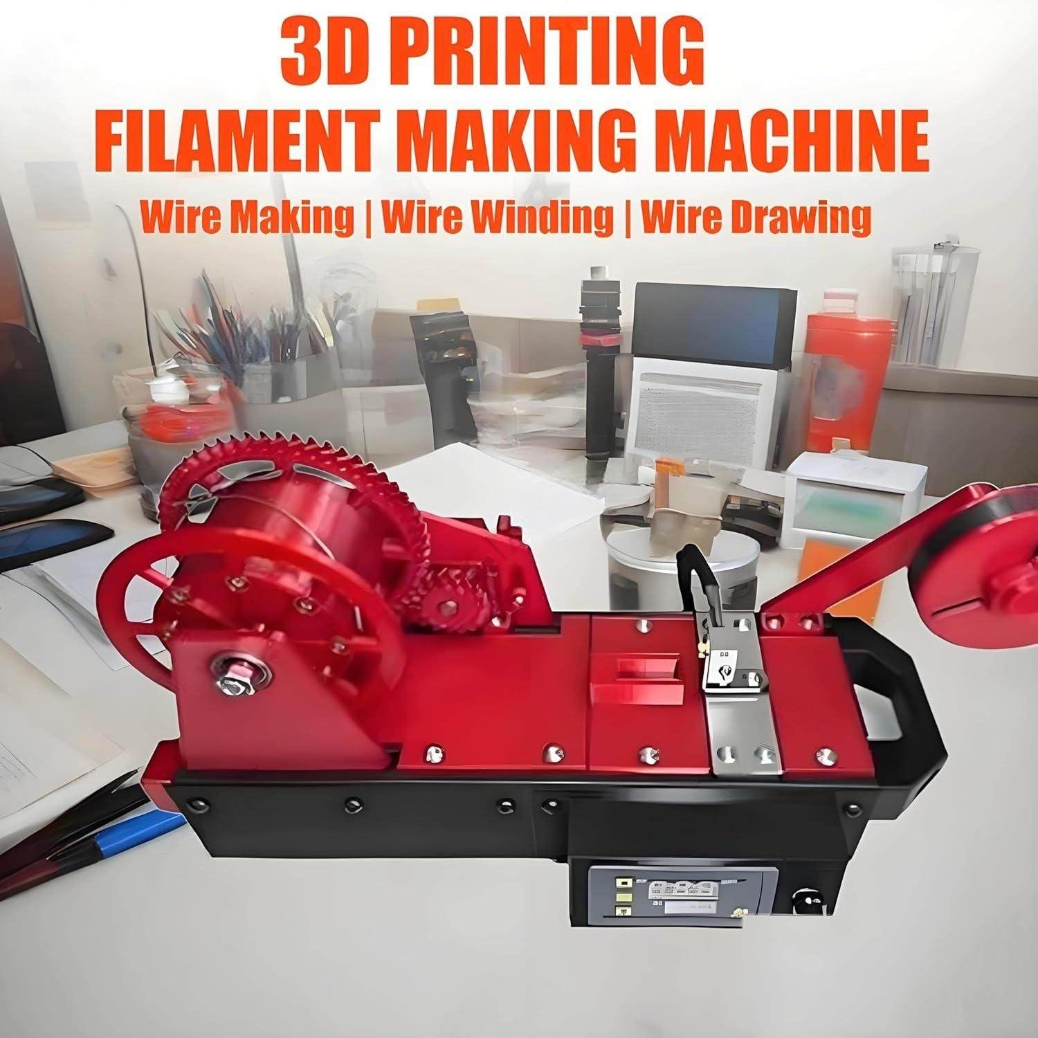 Stampante 3D per filamenti con display digitale, temperatura e velocità regolabili, per progetti fai da te e riciclaggio
