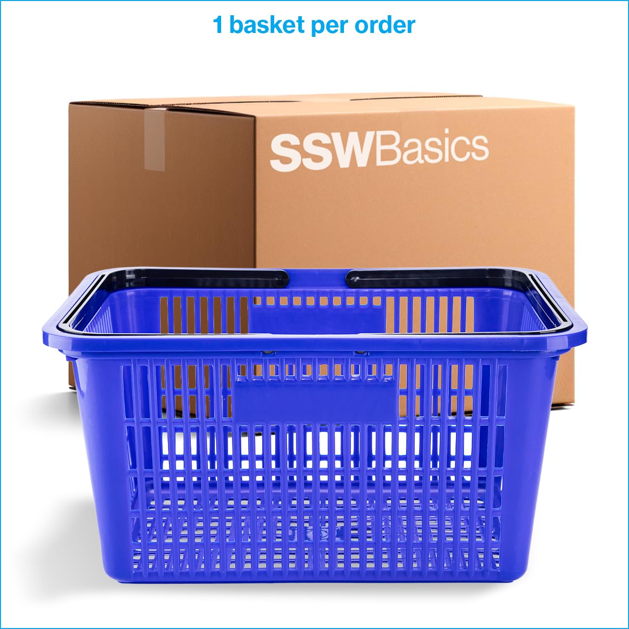 Store Supply Warehouse - Cesta de la compra, color azul