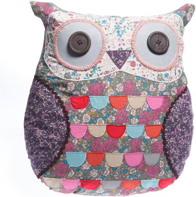 Sass and Belle Molly Vintage Owl Cushion with Inner