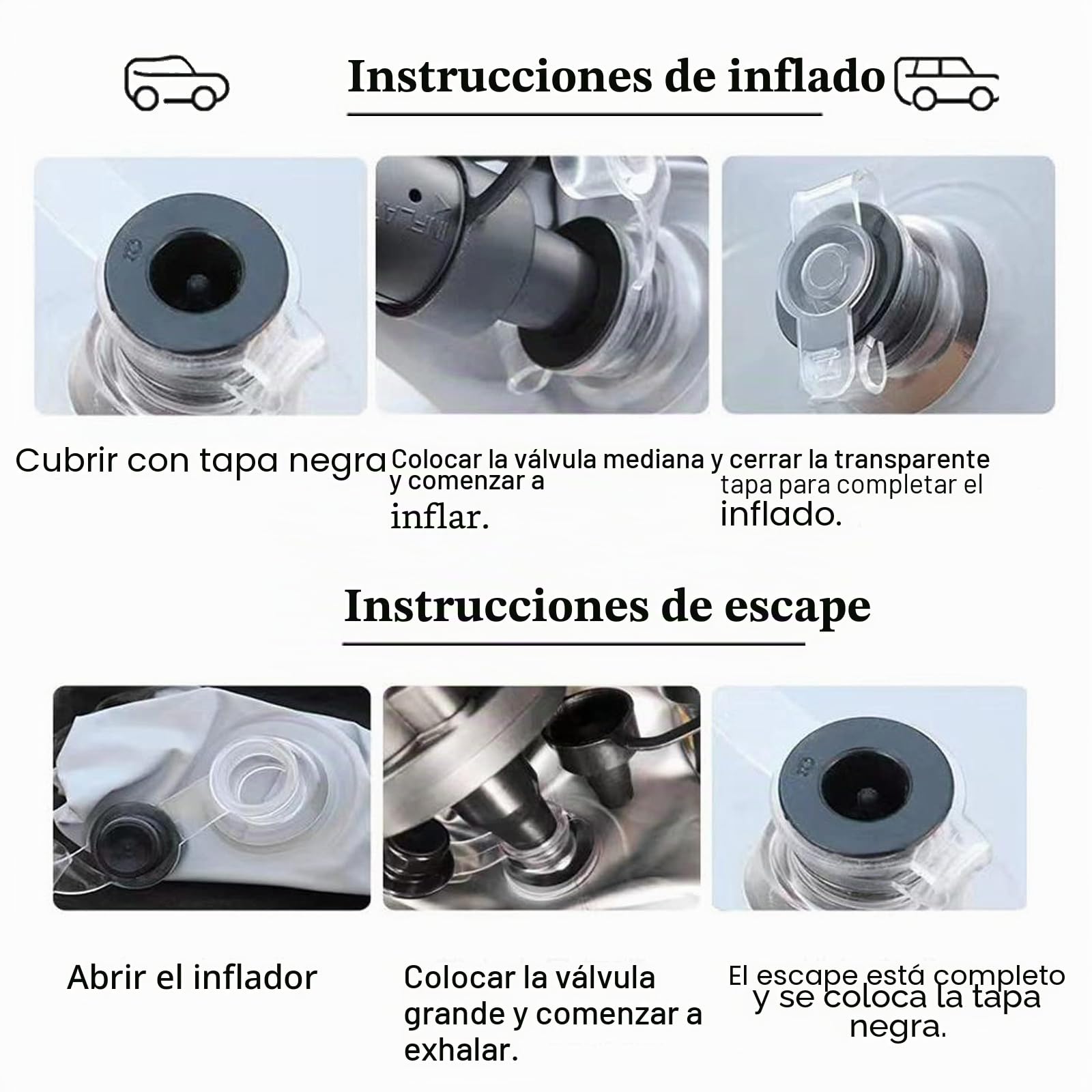 Colchón Coche Hinchable con Bomba de Aire Eléctrica para Viajes y Camping