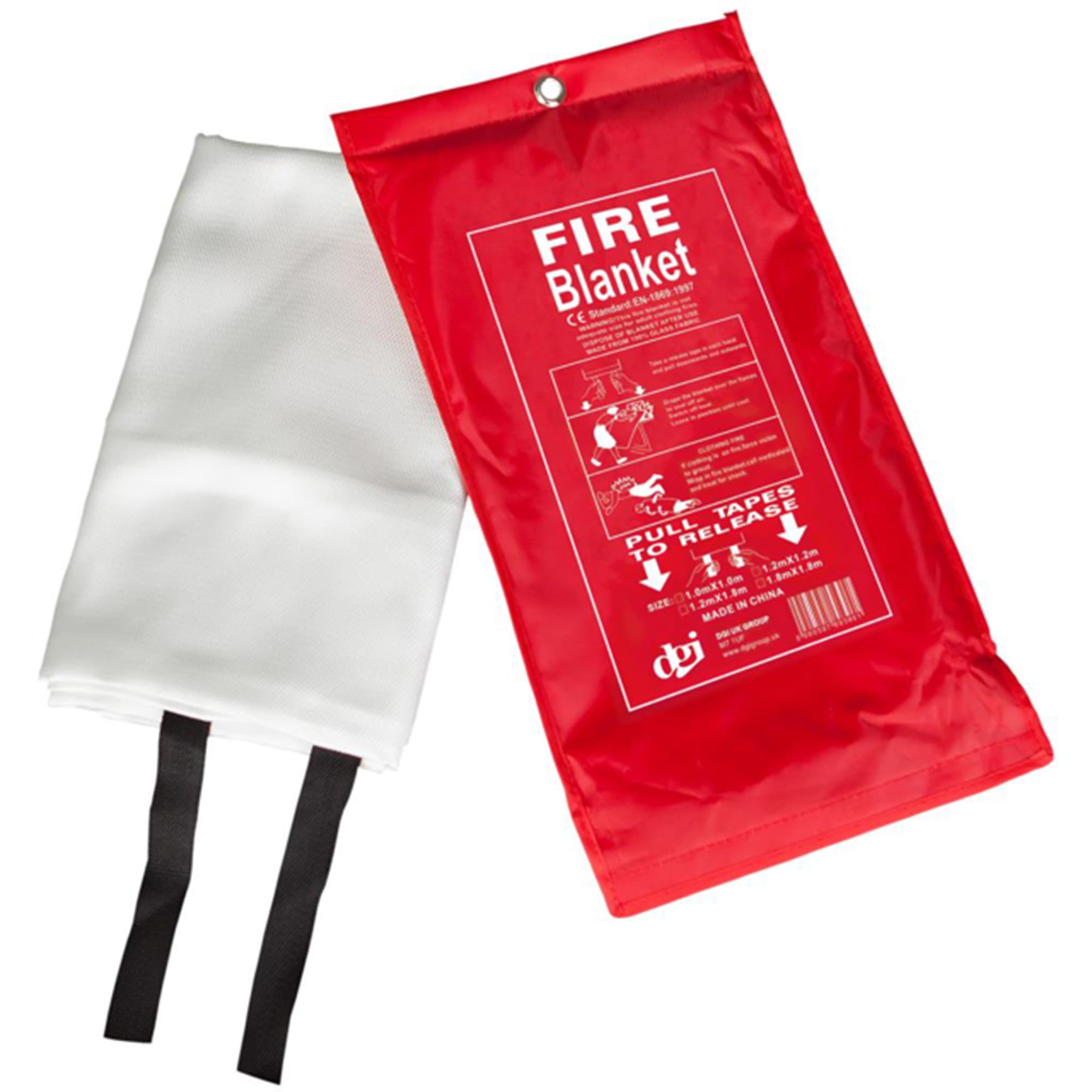 2 UR DOOR Flame-Retardant Fire Blanket for Home and Kitchen Safety, Compact, Lightweight Emergency Fire Suppression Tool