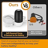 Vista 7 de Extractor de Bomba de Aceite, Bomba Eléctrica Mejorada de Cambio de Aceite Autoalimentada, No Necesita Ser Alimentada por el Automóvil, Bomba