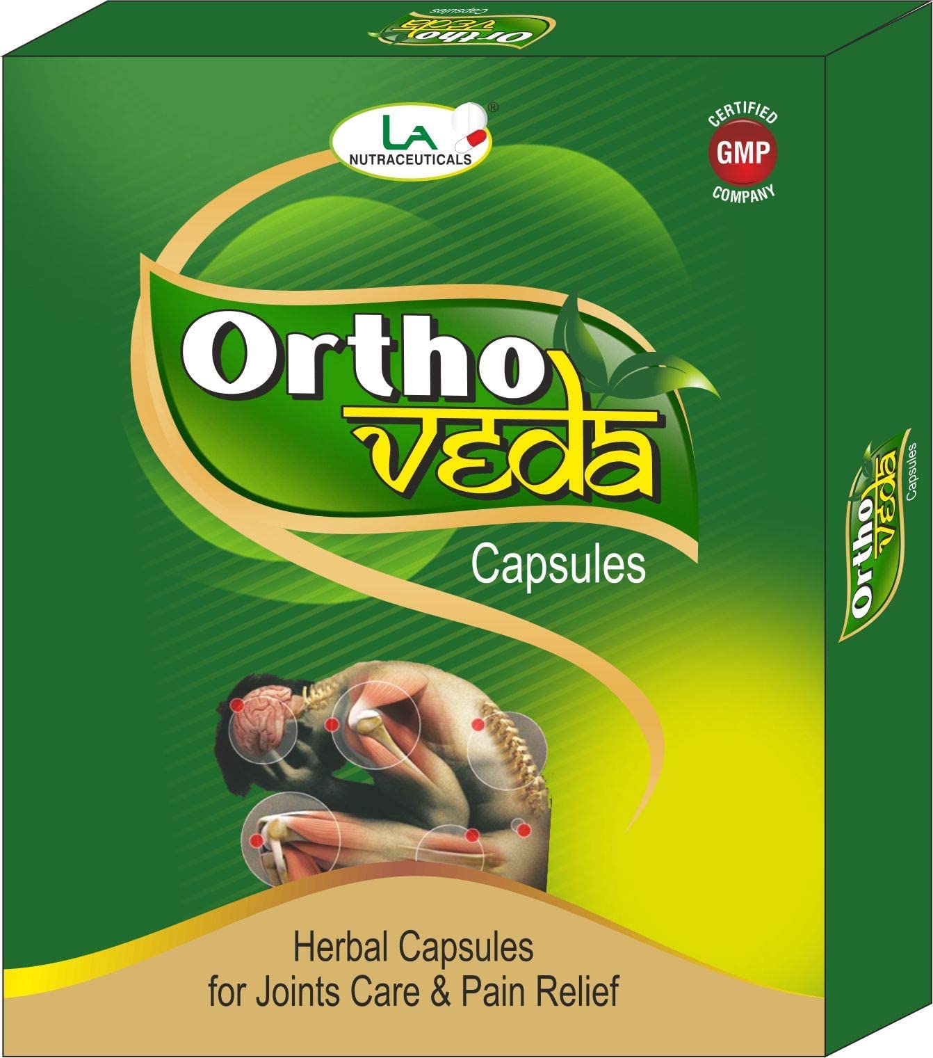 La Nutraceuticals Ortho Veda Joints Care and Pain Relief 10 Herbal Capsules (Pack Of 5)-image-41