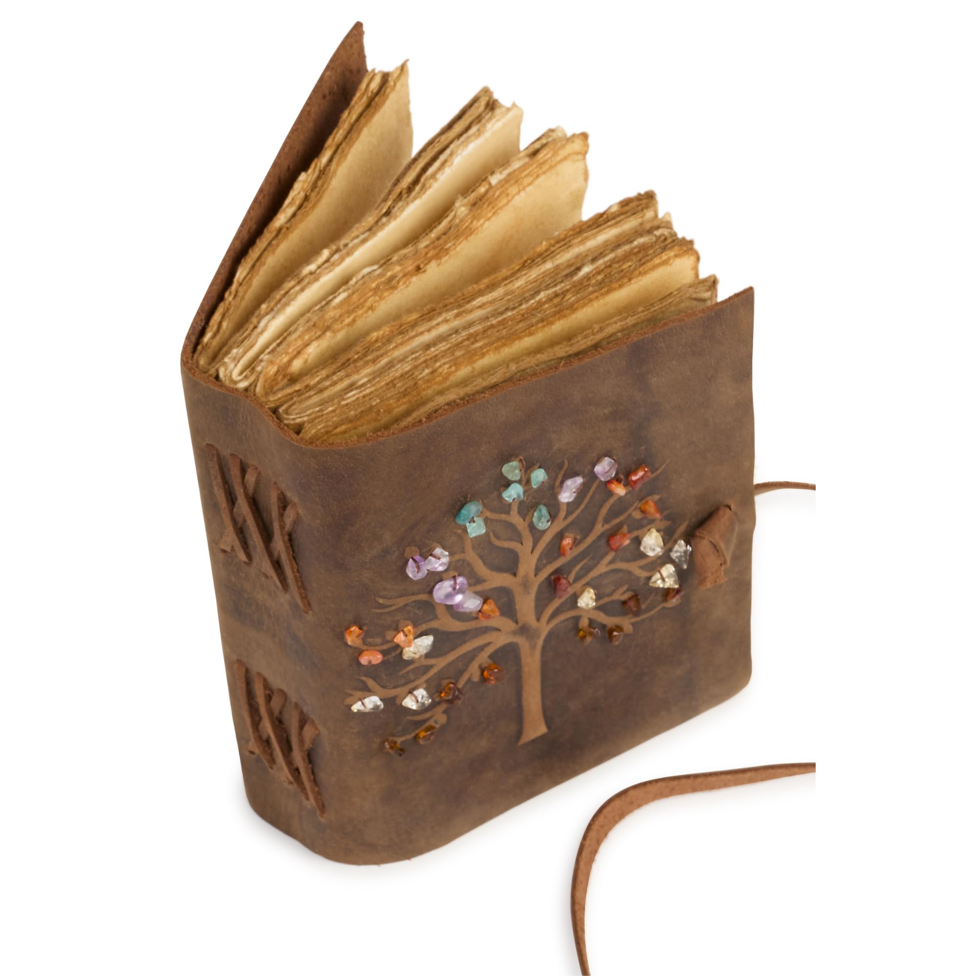 Carnet De Voyage 3D En Cuir Gaufré Avec Motif Tête De Mort D'ange A5