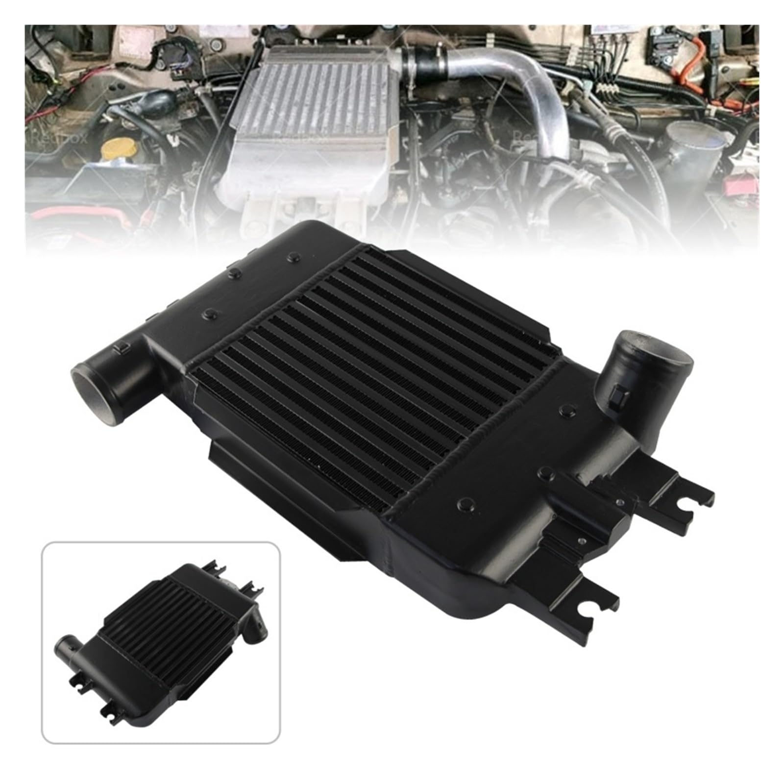 Pasuje Do Patrol GU ZD30 Common Rail 3.0L DDTi Turbo Diesel 2007-2016 Aluminiowa Listwa Intercoolera I Płyta Intercooler do turbiny samochodowy