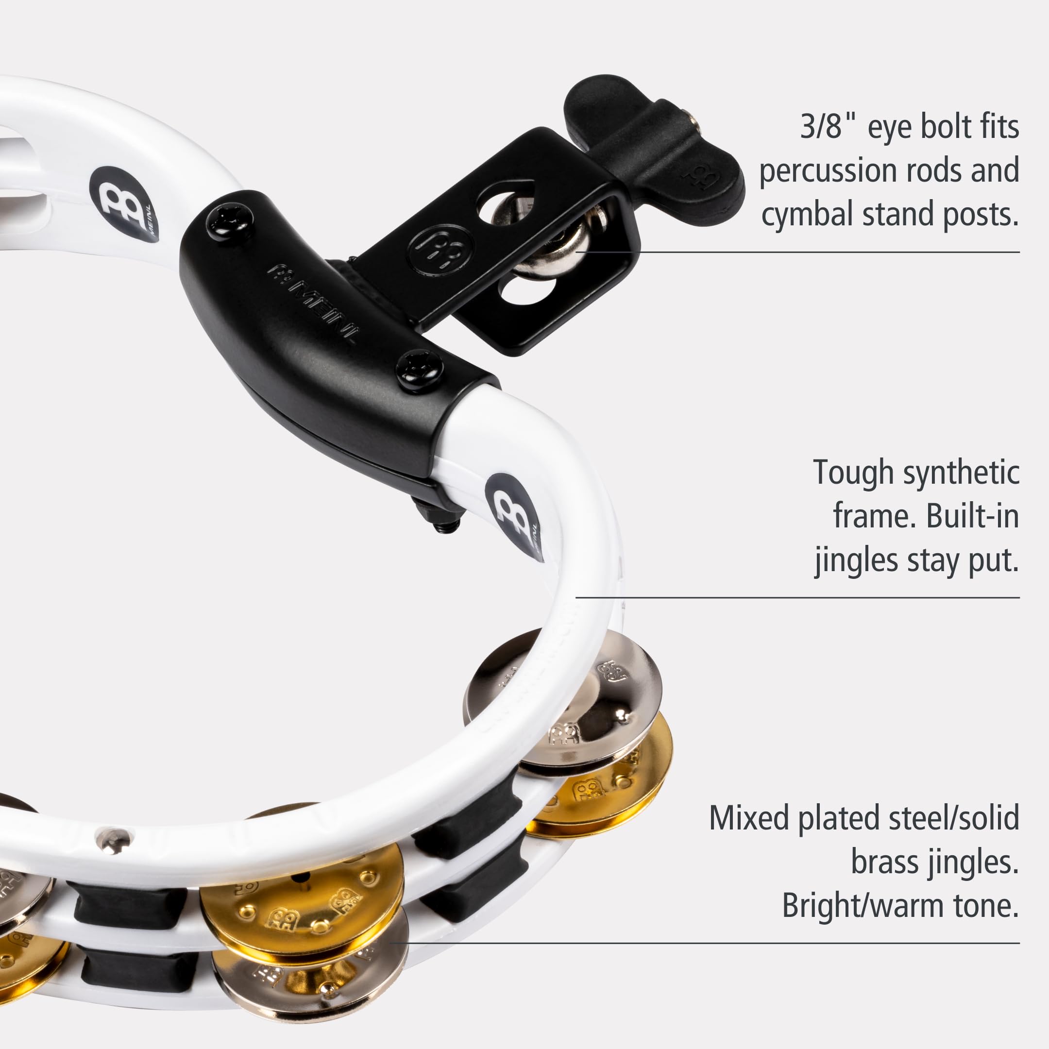 Amazon | MEINL Percussion マイネル タンバリン Recording-Combo ABS
