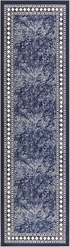 Miniatura 8 de Antep Rugs - Alfombras con bordes modernos, no se mueve (antideslizante), de perfil bajo con respaldo de goma, para interiores