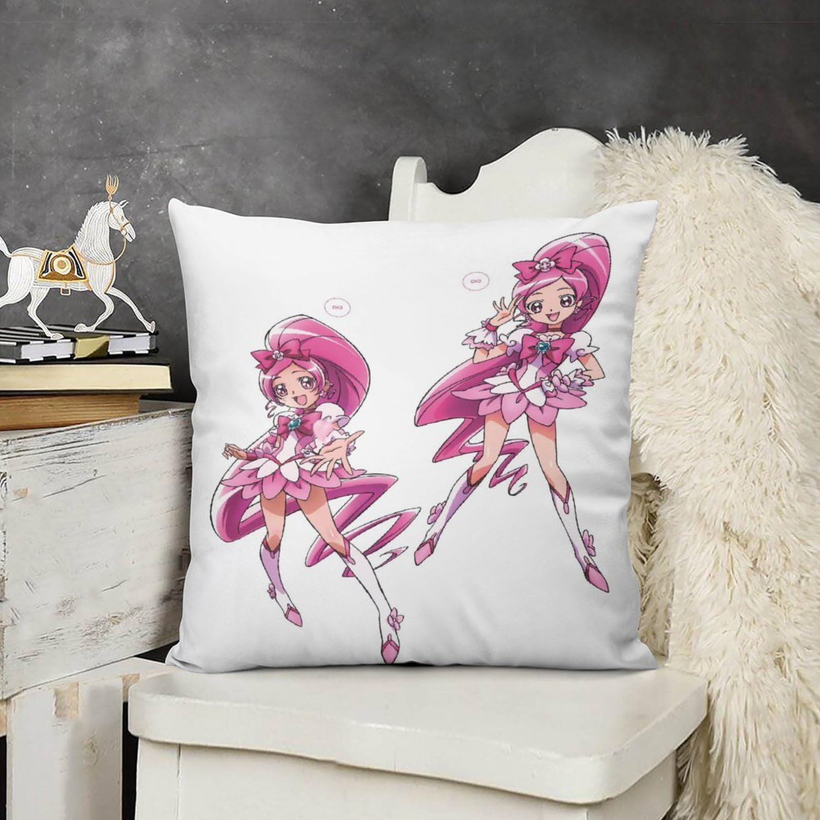 Amazon｜ハートキャッチプリキュア!ファッション両面印刷枕カバー