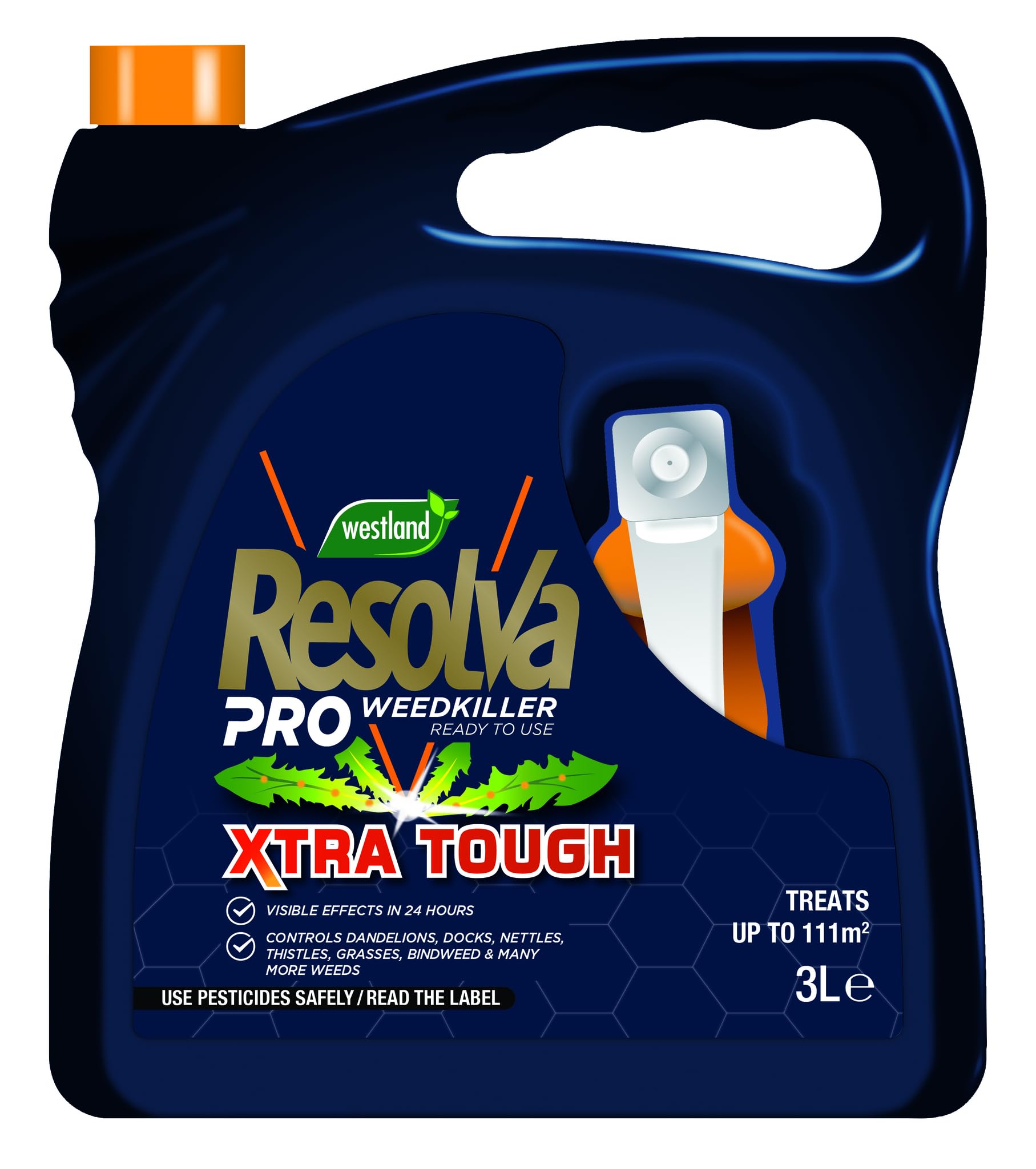 3L Xtra Tough Weed Killer Liquid, Ready To Use, Non-glyphosate Systemic Treatment