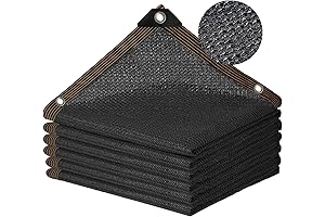 Black 90% Shade Cloth-Garden 6x3, Vinyl Mesh Fabric by the Yard