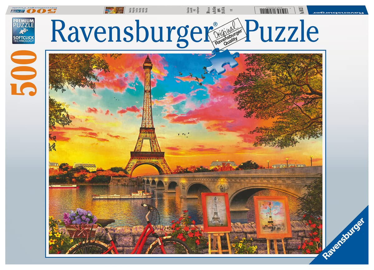 Ravensburger - Puzzle de 500 Piezas, La Noche en París, Puzzle para Adultos, Rompecabezas Adultos, [Exclusivo en Amazon]