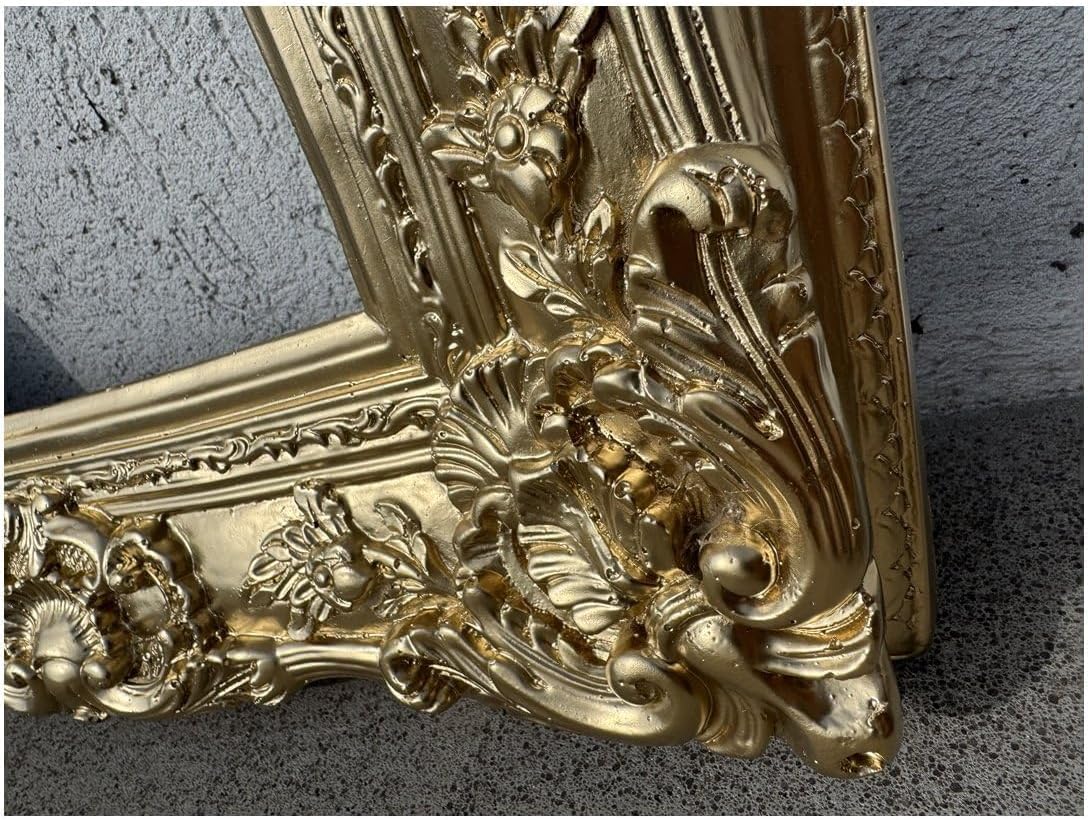 Cadre Photo Baroque Noir 56x46 Cm - Passe-partout Pour Photo 30x40 Cm - Style Ancien
