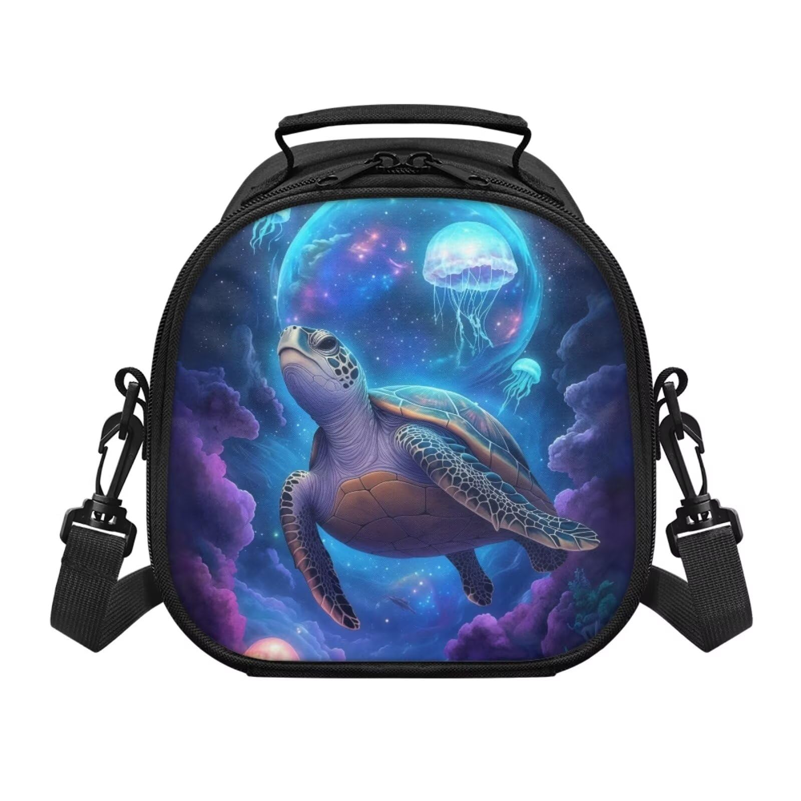 QUJUFOZY Kids Lunch Bag for Boys Girls 8-12 School Animal Turtle Lunch Box for Kids Childrens Durable Lunchbag Lunch Snack Bag Kid Bento Box with Top Holder for Outdoor Travel Camping — image 1