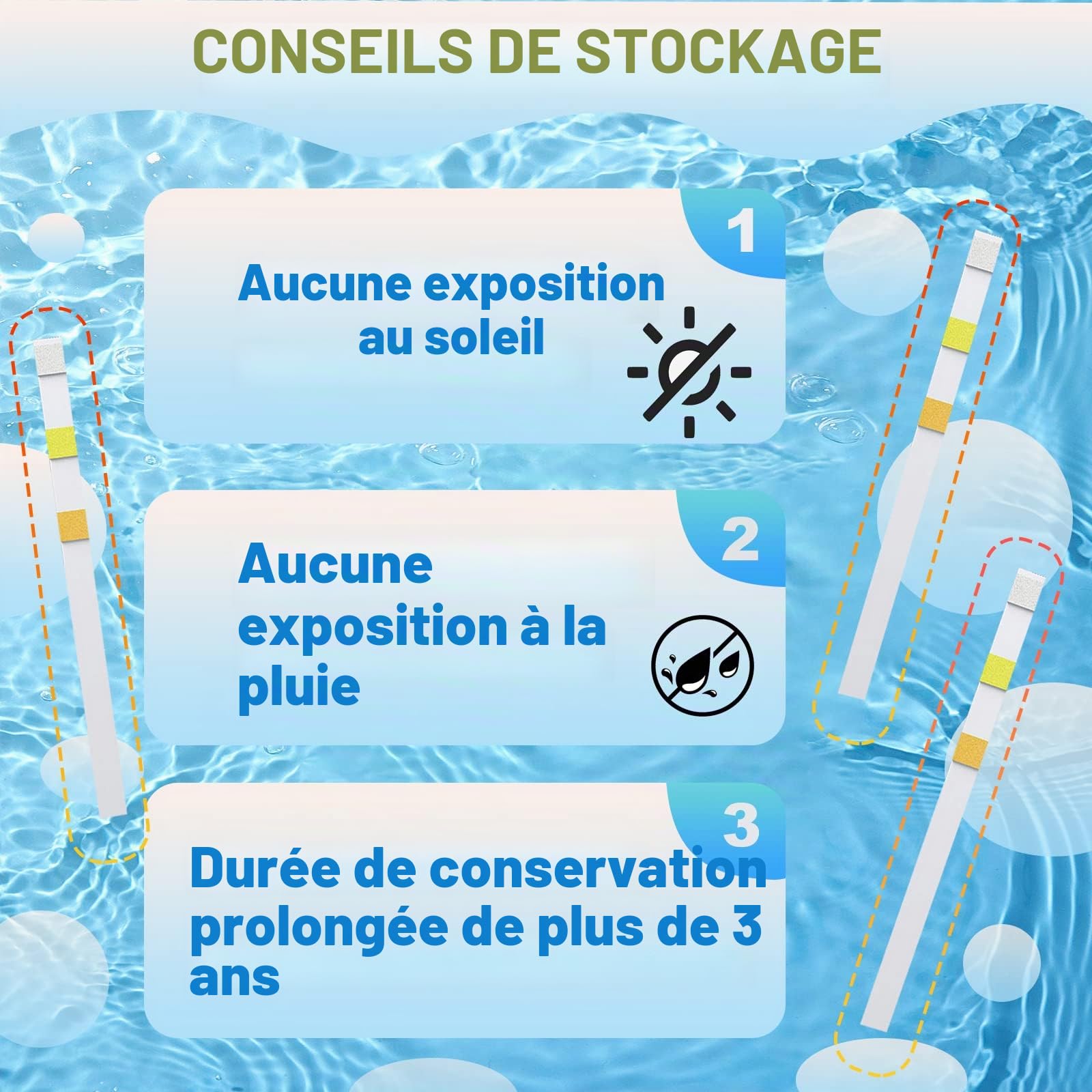 Bandelette pH, 100 Bandelettes Test Piscine, Plage De Mesure 1-14, Test pH rapide pour Piscines, eau potable, eau avec analyse sol, laboratoires, aquariums