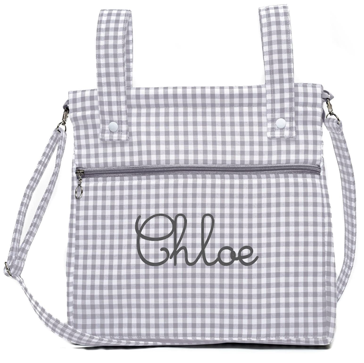 Completo per passeggino Sacco universale + Borsa talega per passeggino Personalizzata - Completo Sacco universale + Sacchetto portapane Personalizzata - Vichy - Handmade - Nenel