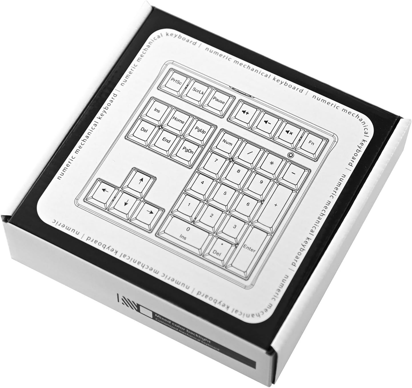 34-Key USB Numeric Keypad with Big Print Letters, Portable Number Pad for Laptop Home Accounting Desktop Calculator
