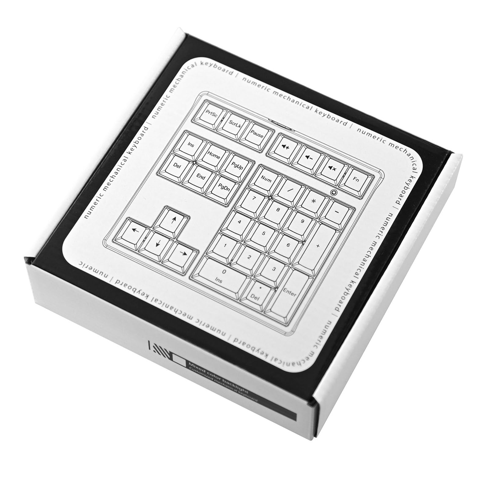 Tastiera numerica a 34 tasti ergonomica leggera piccola tastiera digitale USB tastiera numerica per laptop domestico accessorio per laptop