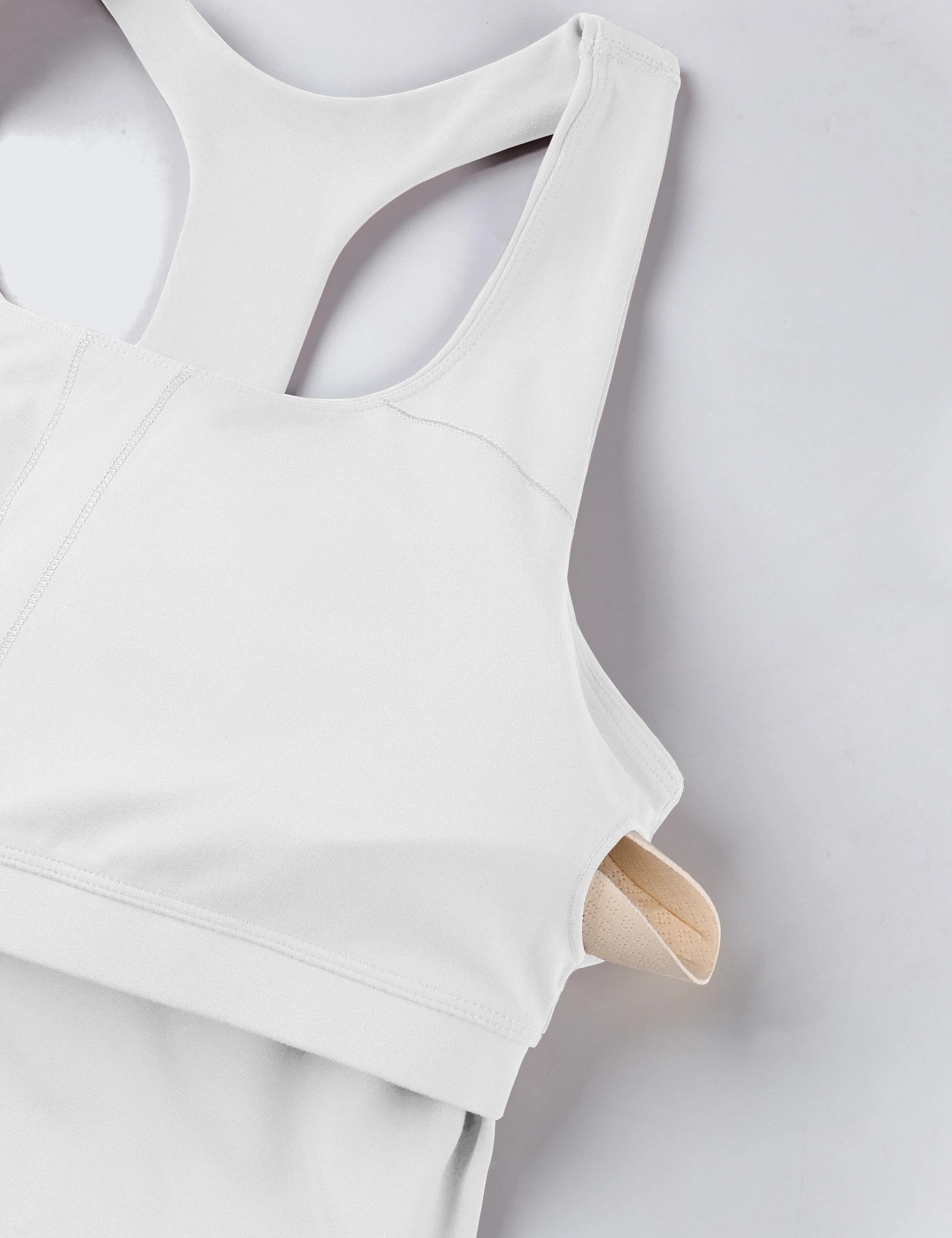 BAYDI Clouduxi Canotta da allenamento da donna con reggiseno integrato, canotta senza maniche per palestra