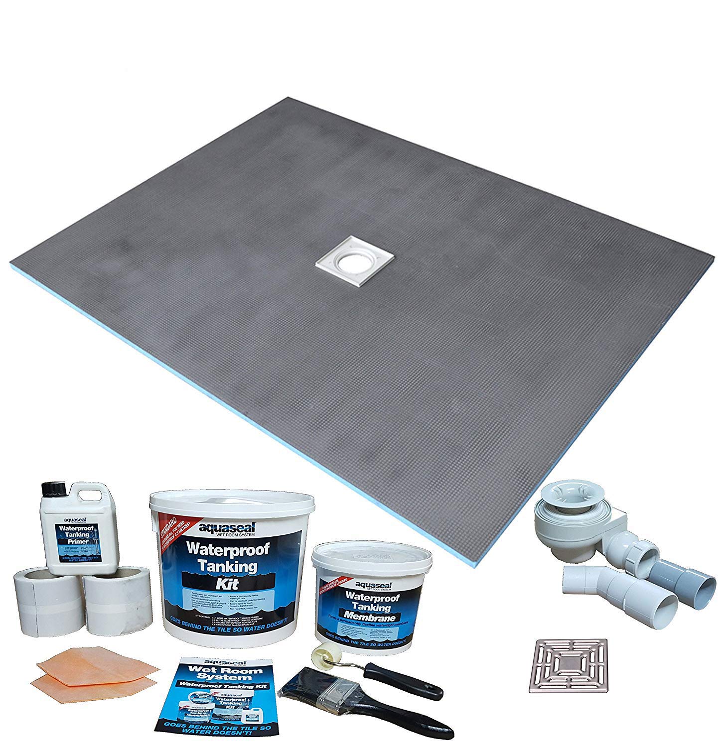 Nassboards Wetroom Shower Tray & Aqua Kit