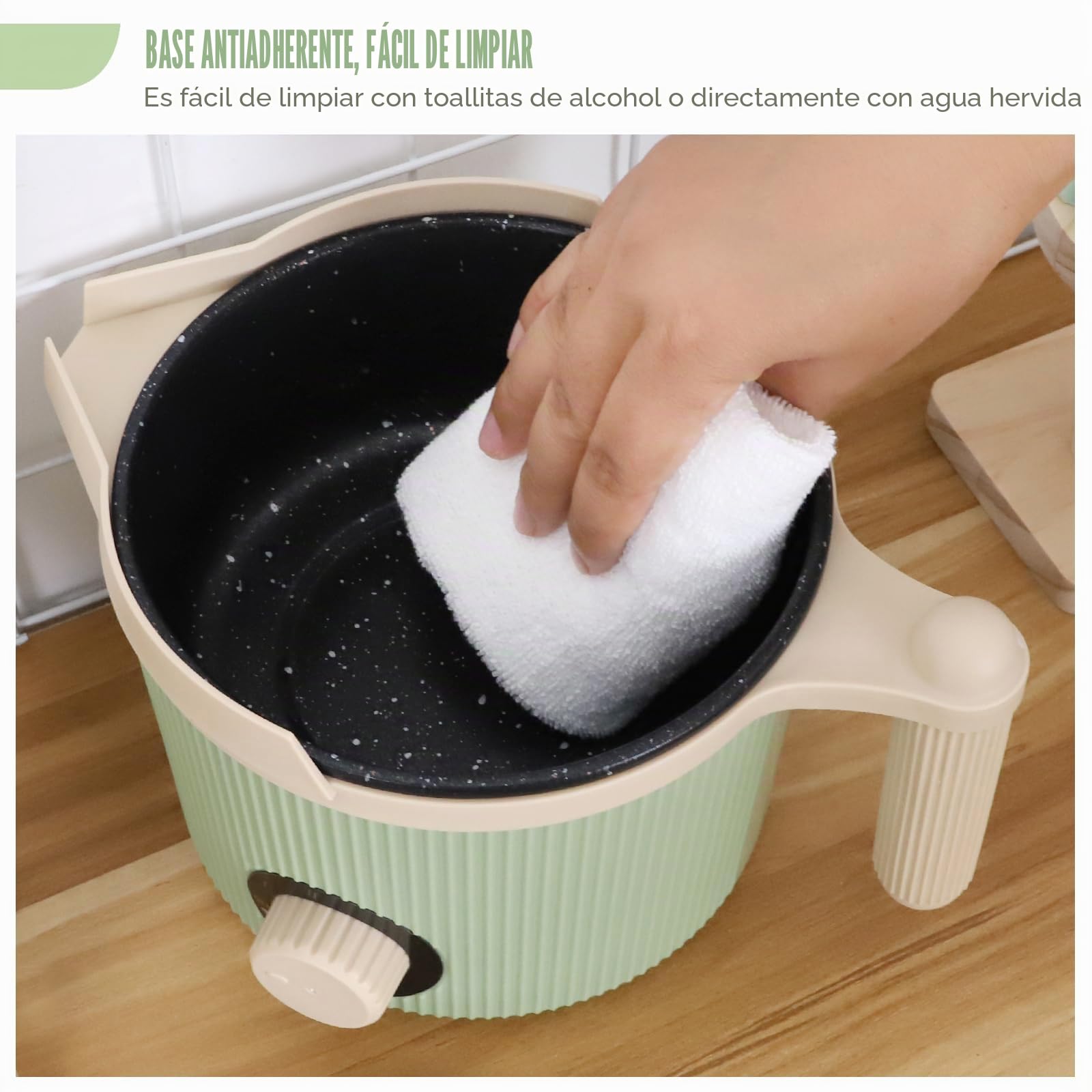 TOAUTO Cera para derretir 1,5 L, color verde