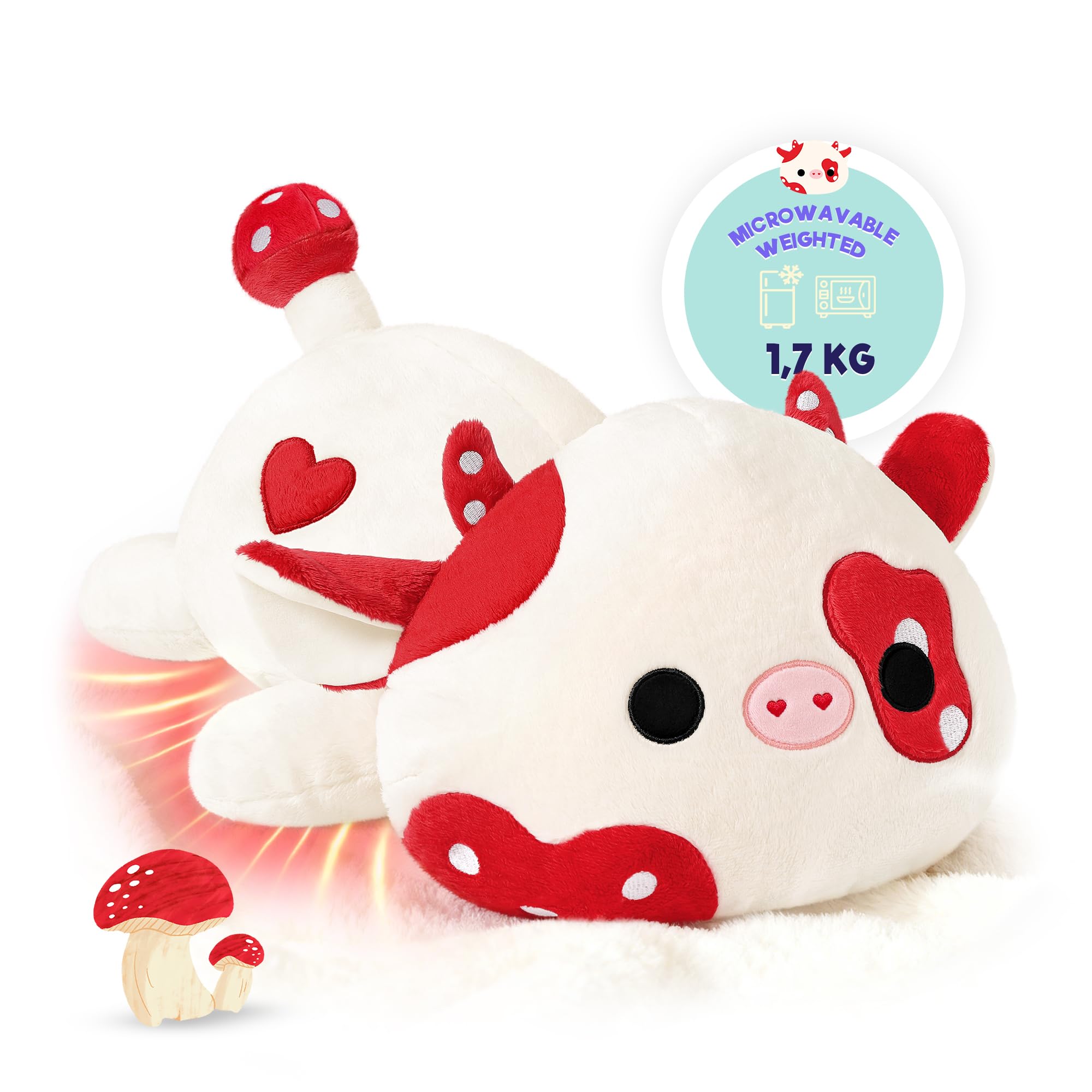 Mewaii Coussin Chauffant Vache Des Highlands – Peluche Micro-ondable Anti-Stress Pour Douleurs Menstruelles