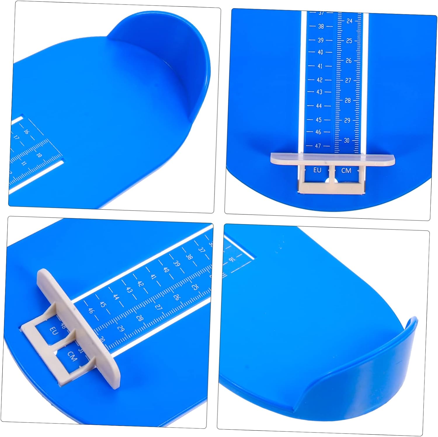 Garneck Eu Shoe Measuring Device Accurate Foot Measuring Ruler for Adults and Teens Easy Use Foot Gauge Blue for Finding The