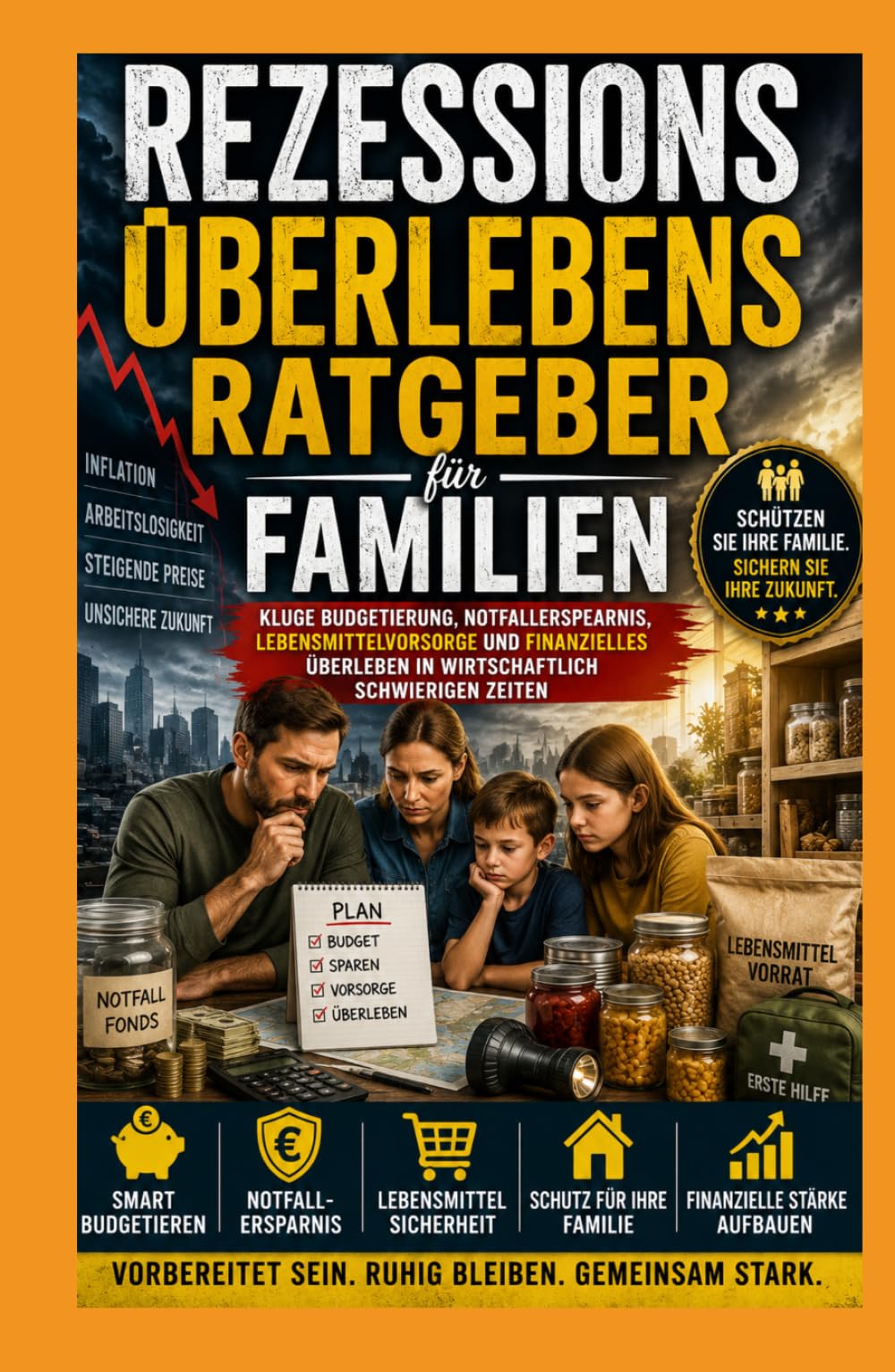 Rezessions-Überlebensleitfaden für Familien: Intelligente Budgetierung, Notfallsparen, Ernährungssicherheit und finanzielles Überleben in wirtschaftlich schwierigen Zeiten
